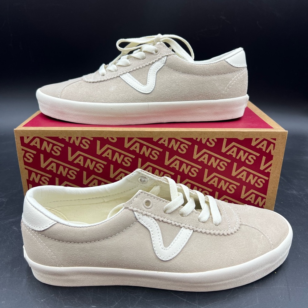 Vans Sport Low Suede Women's Beige Sneakers (Size 9.5)